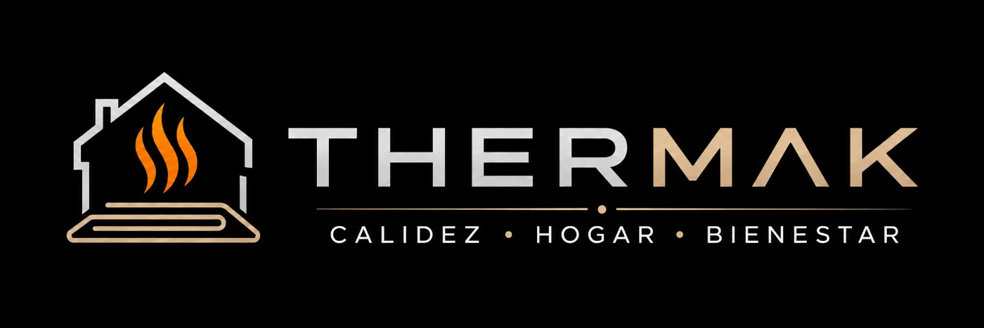 Logotipo de Thermak, calefaccion por piso radiante