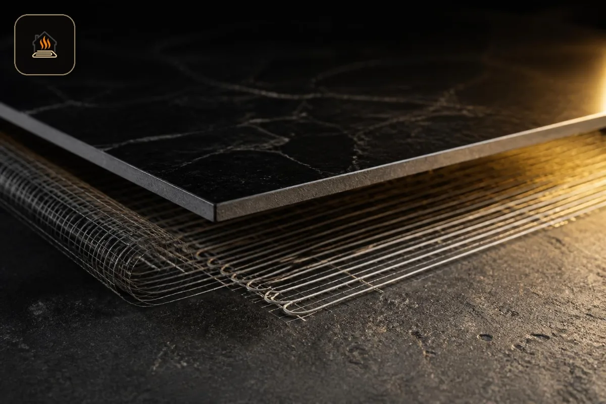 Piso radiante eléctrico para porcelanato y piedra de Thermak
